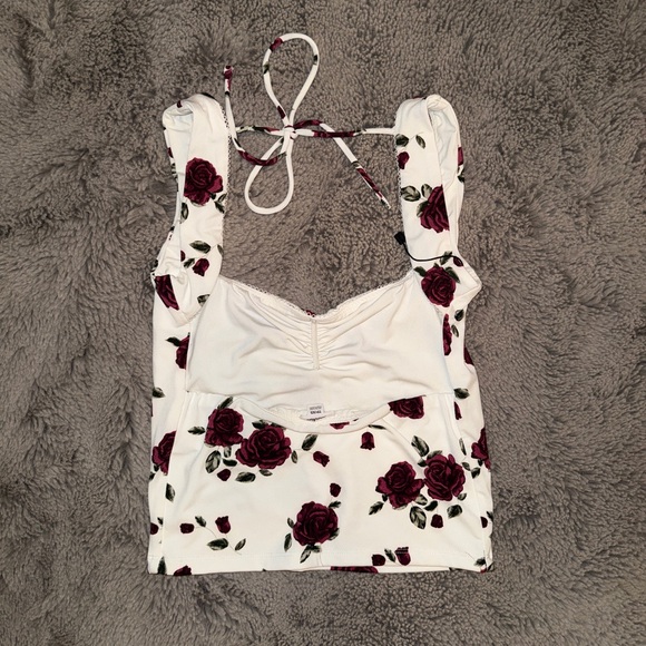 Open Back Ruched Tank Top - Picture 2 of 3